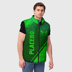 Мужской жилет Placebo - green gradient вертикально, цвет: 3D-черный — фото 2