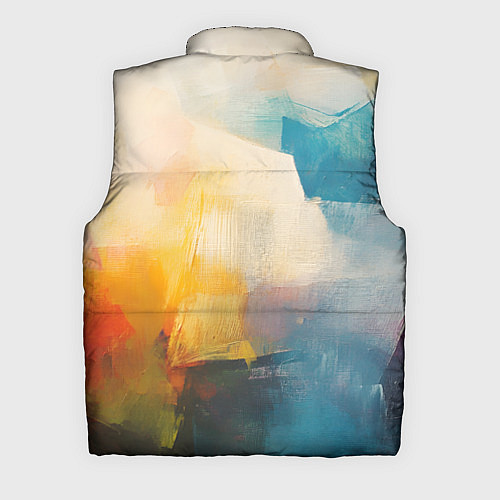 Мужской жилет Живопись мазками / 3D-Красный – фото 2