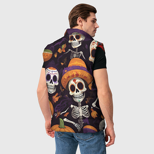 Мужской жилет Страшилки хэллоуин / 3D-Красный – фото 4