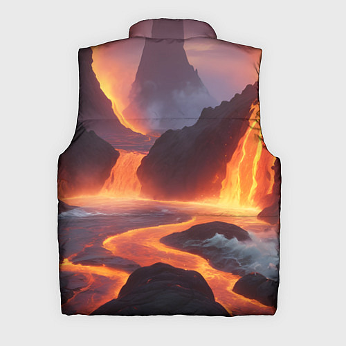 Мужской жилет Текущая лава / 3D-Черный – фото 2