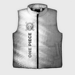 Мужской жилет One Piece - white gradient по-вертикали