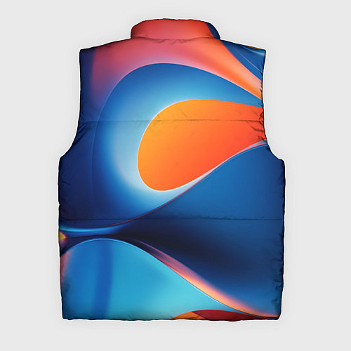 Мужской жилет Абстрактный геометрический градиент / 3D-Черный – фото 2