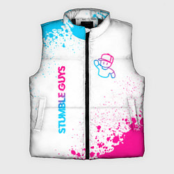 Мужской жилет Stumble Guys neon gradient style вертикально