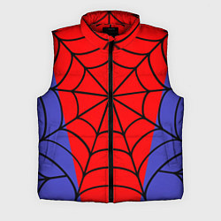 Мужской жилет Паутина паука на красном фоне, цвет: 3D-красный