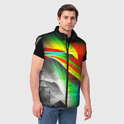 Мужской жилет Текстура краски, цвет: 3D-светло-серый — фото 2