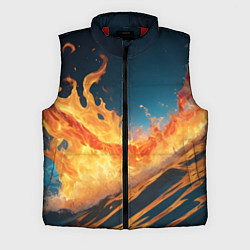 Мужской жилет Огонь и вода стихия, цвет: 3D-красный