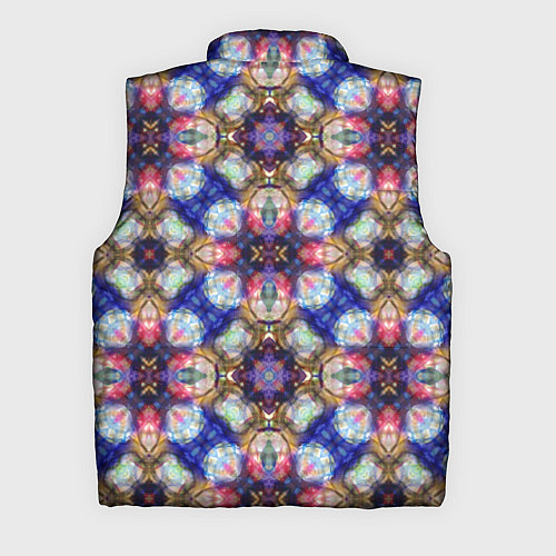 Мужской жилет Пестрый калейдоскопический узор / 3D-Черный – фото 2
