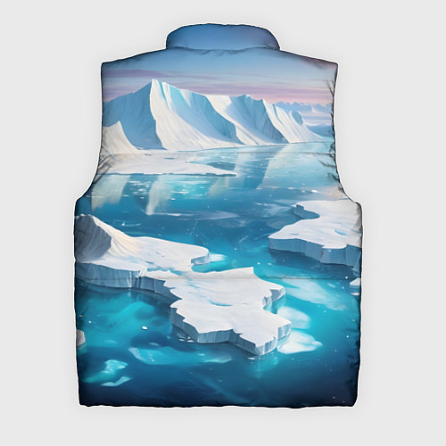 Мужской жилет Арктика льдины / 3D-Черный – фото 2
