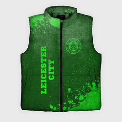 Мужской жилет Leicester City - green gradient вертикально, цвет: 3D-черный