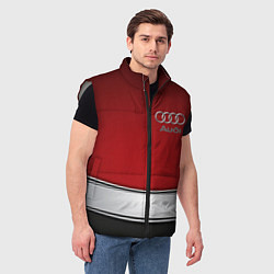 Мужской жилет Audi metal car steel, цвет: 3D-светло-серый — фото 2