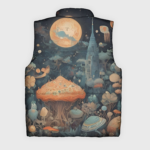 Мужской жилет Сказочная абстракция / 3D-Черный – фото 2