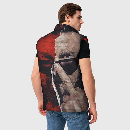 Мужской жилет Между добром и злом / 3D-Красный – фото 4