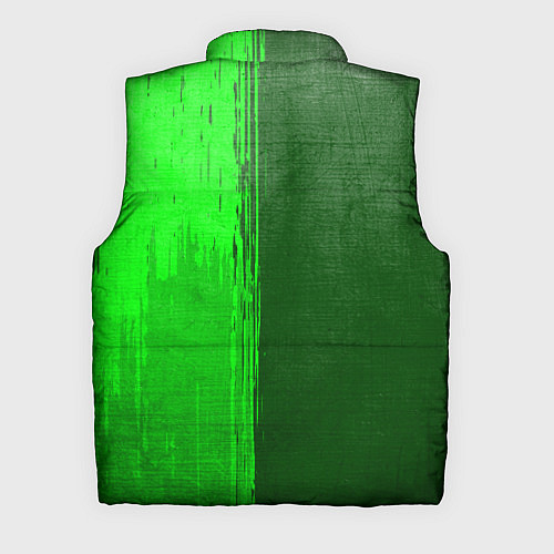 Мужской жилет One Piece - green gradient по-вертикали / 3D-Черный – фото 2