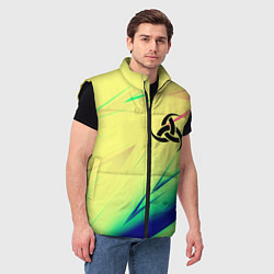 Мужской жилет Славянская символики лого, цвет: 3D-черный — фото 2