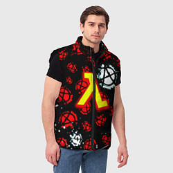 Мужской жилет Half life anarhy, цвет: 3D-черный — фото 2