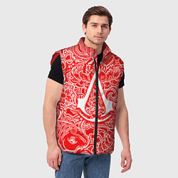 Мужской жилет Assassins Creed shadows, цвет: 3D-красный — фото 2