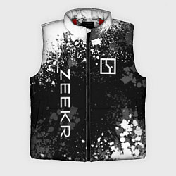 Мужской жилет Zeekr - белый брызги, цвет: 3D-красный