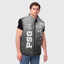 Мужской жилет PSG - grey gradient по-вертикали, цвет: 3D-черный — фото 2