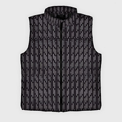 Мужской жилет Белые точки на чёрном фоне, цвет: 3D-черный
