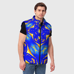 Мужской жилет Оптические стёкла абстракция, цвет: 3D-черный — фото 2