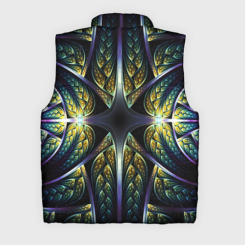 Мужской жилет Оптический узор из фрактала / 3D-Красный – фото 2