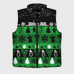 Мужской жилет Новогодняя с оленями и змеями