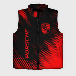 Мужской жилет Porsche - red gradient вертикально
