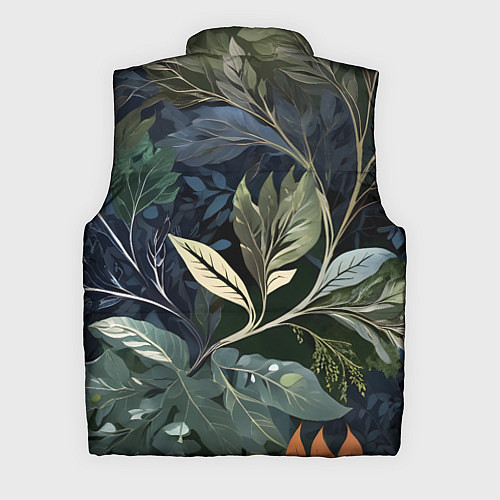Мужской жилет Объемные листья / 3D-Светло-серый – фото 2