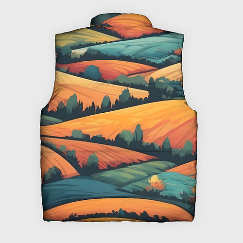 Мужской жилет Поля луга / 3D-Светло-серый – фото 2