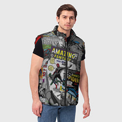 Мужской жилет Spider-man comics, цвет: 3D-красный — фото 2