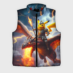 Мужской жилет Рыцарь Пикачу на боевом драконе, цвет: 3D-красный