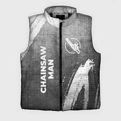 Мужской жилет Chainsaw Man - grey gradient вертикально