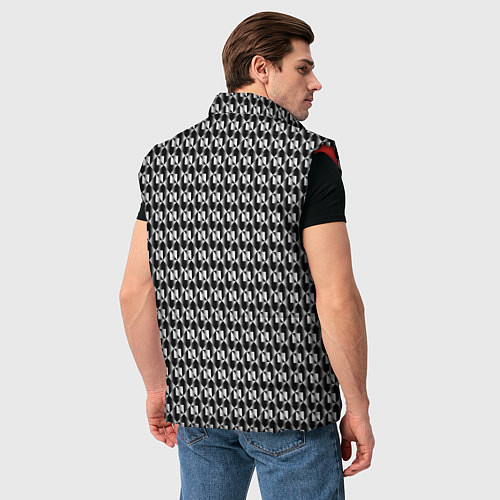 Мужской жилет Стильный металл / 3D-Красный – фото 4
