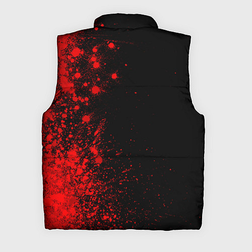 Мужской жилет Borussia - red gradient по-вертикали / 3D-Черный – фото 2