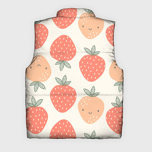 Мужской жилет Клубничный узор / 3D-Черный – фото 2