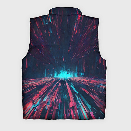 Мужской жилет Абстрактный путь в портал / 3D-Светло-серый – фото 2