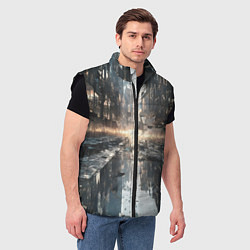 Мужской жилет Сюрреализм абстракция, цвет: 3D-черный — фото 2