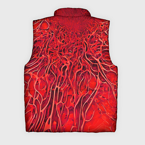 Мужской жилет Красный симбионт абстракция / 3D-Черный – фото 2