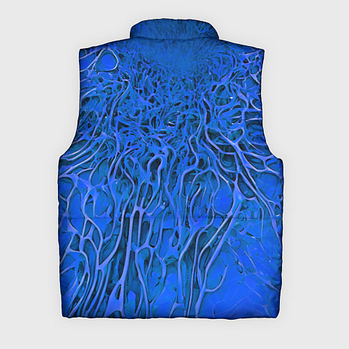 Мужской жилет Синий симбионт абстракция / 3D-Черный – фото 2
