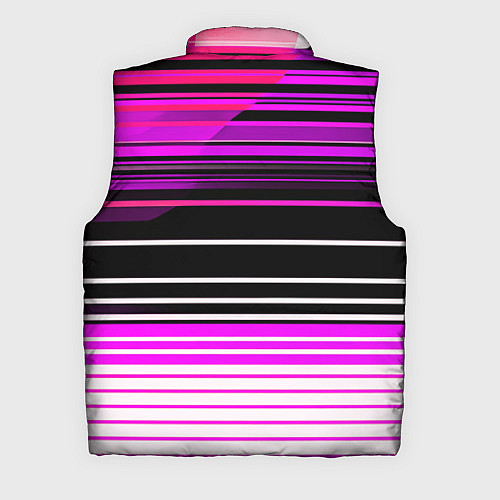 Мужской жилет Разноцветные вертикальные линии / 3D-Светло-серый – фото 2