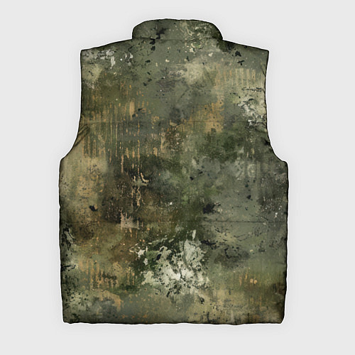 Мужской жилет Камуфляж с потертостями / 3D-Черный – фото 2