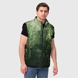 Мужской жилет Зеленый камуфляж с эффектом старины, цвет: 3D-черный — фото 2
