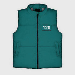 Мужской жилет Игрок 120 - Игра в кальмара, цвет: 3D-светло-серый