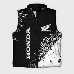 Мужской жилет Honda - следы от шин, цвет: 3D-светло-серый
