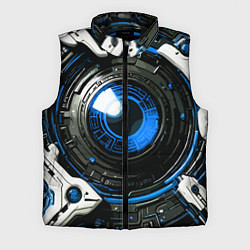 Мужской жилет Синяя сфера киберпанк