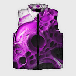 Мужской жилет Фиолетово-белая абстрактная структура