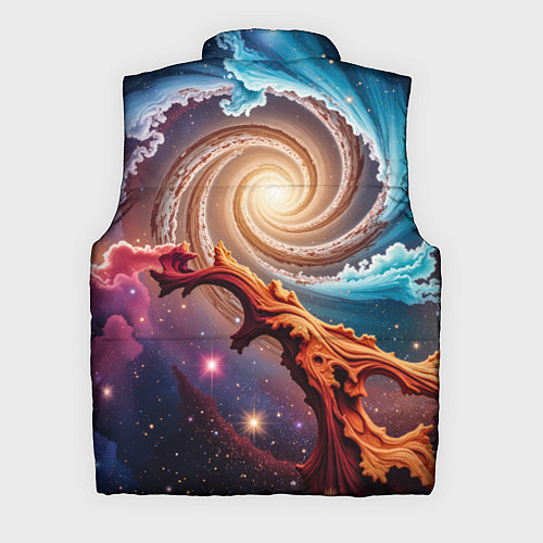 Мужской жилет Энергия космоса / 3D-Красный – фото 2