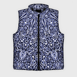 Мужской жилет Сине-фиолетовый узоры мандала