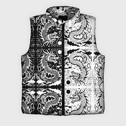 Мужской жилет Драконы инь и янь с узорами, цвет: 3D-светло-серый