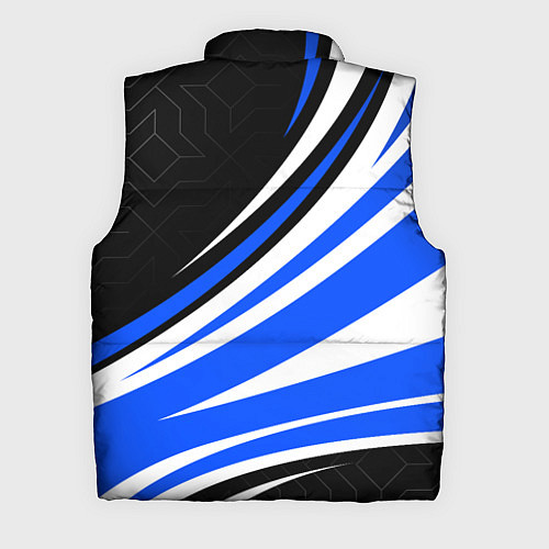 Мужской жилет Субару - бело-синий / 3D-Красный – фото 2